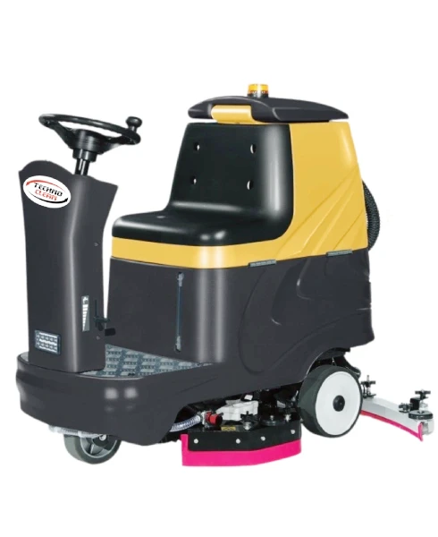 Industrial floor scrubber machine in Greater Noida warehouse